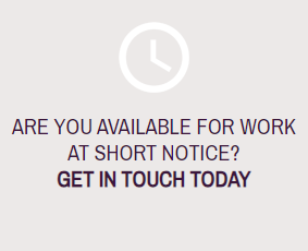 Are you available to work at short notice?
